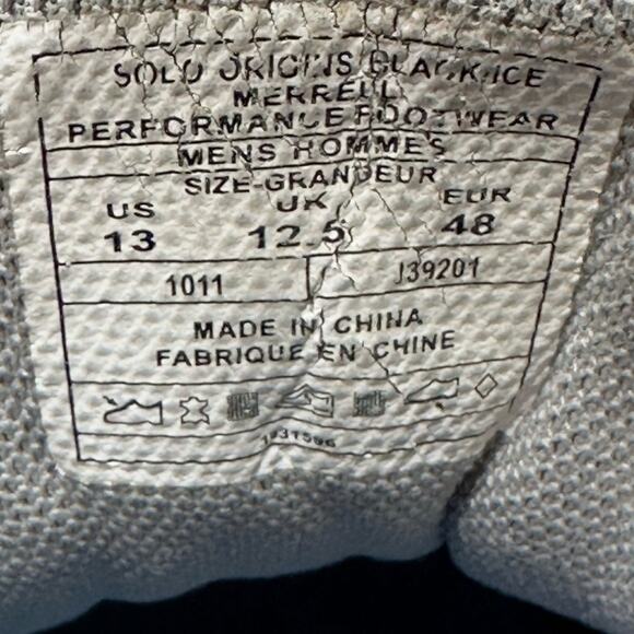 MERRELL SOLO PERFORMANCE WEAR SNEAKER US-13 UK -12.5 EUR -48 Grey Black  MENS - Picture 12 of 12